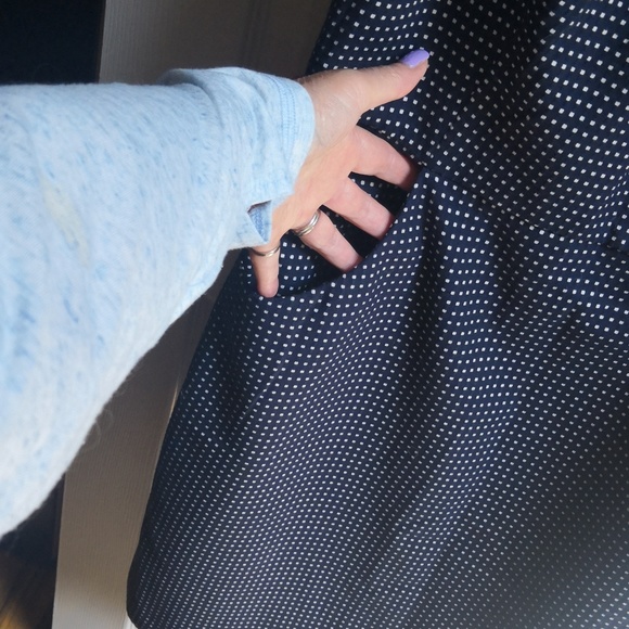 Chaps PolkaDot Dress, sz 12 - Picture 3 of 12